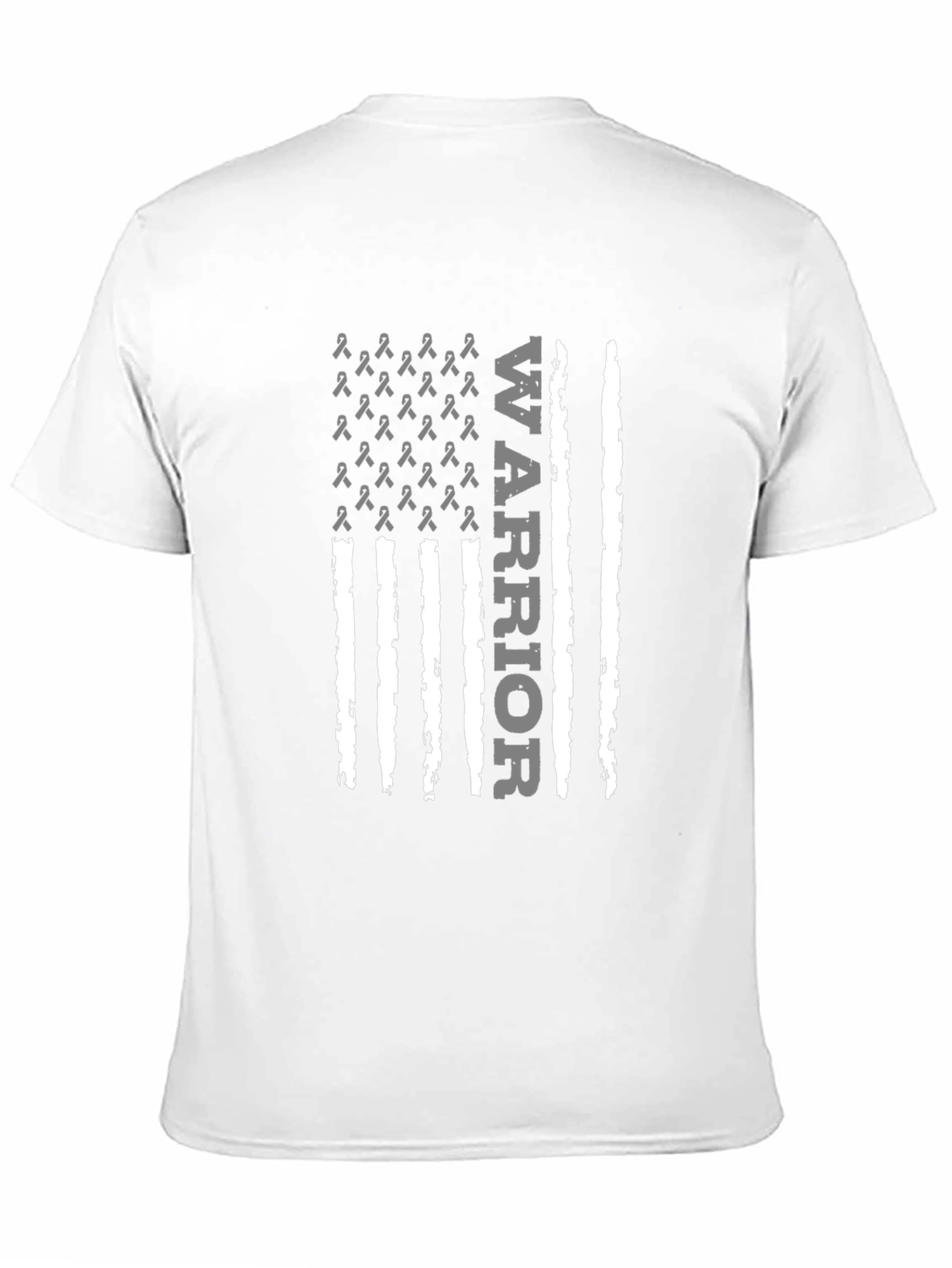 Warrior Ribbon Flag Graphic T-Shirt
