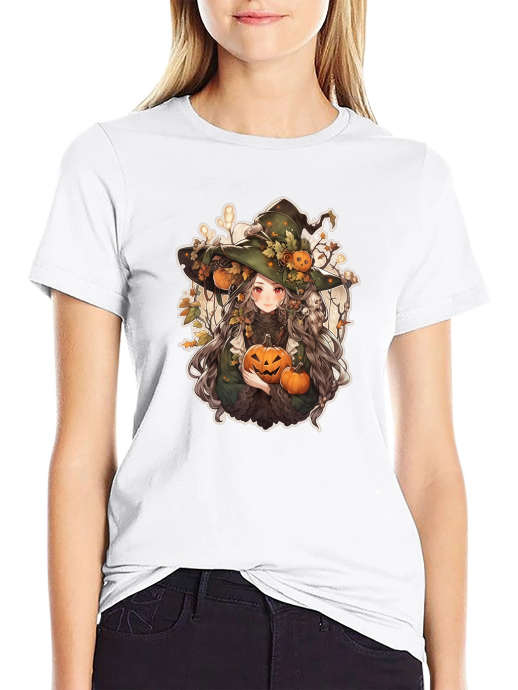 Anime Halloween Witch T-Shirt