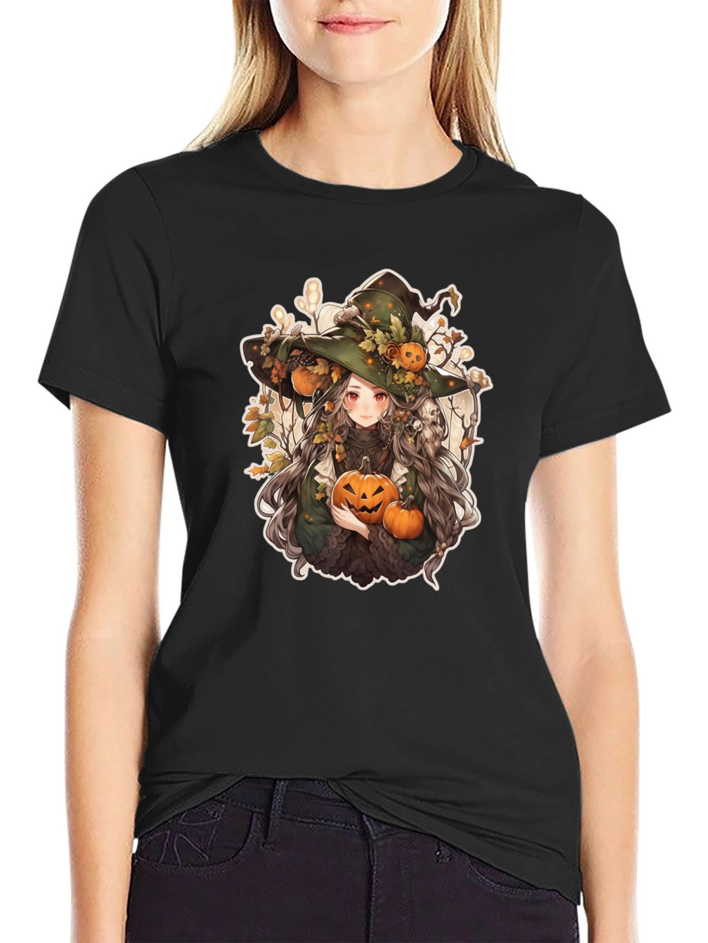 Anime Halloween Witch T-Shirt