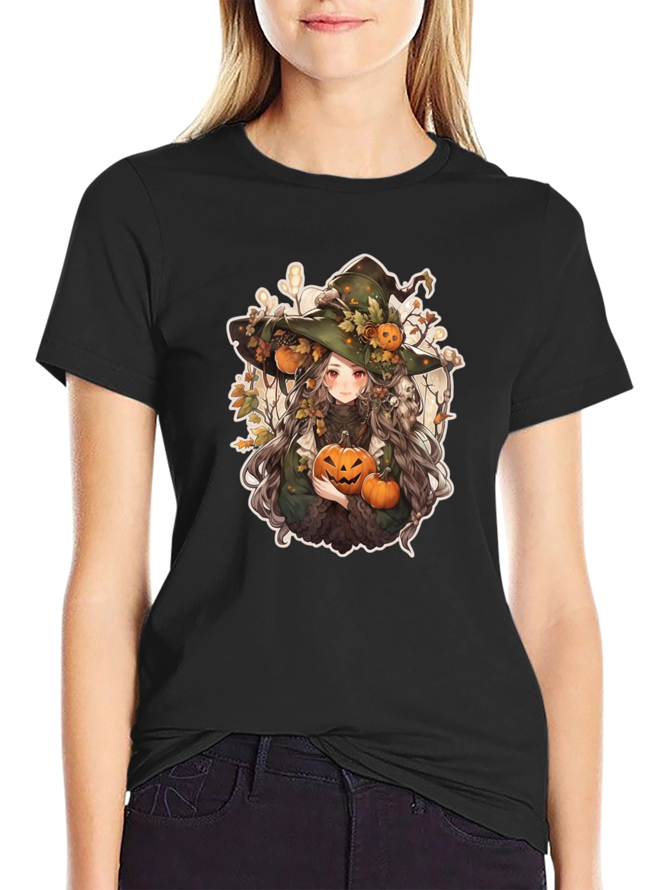 Anime Halloween Witch T-Shirt