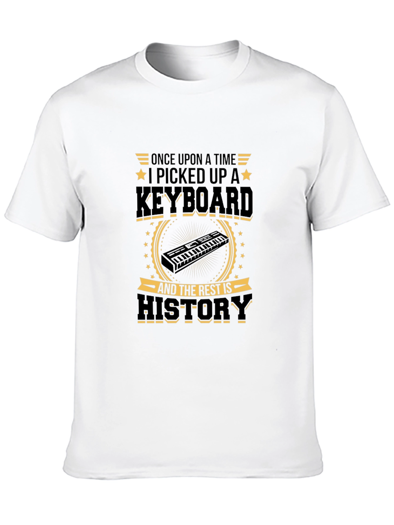 Keyboard History T-Shirt - Musician Apparel