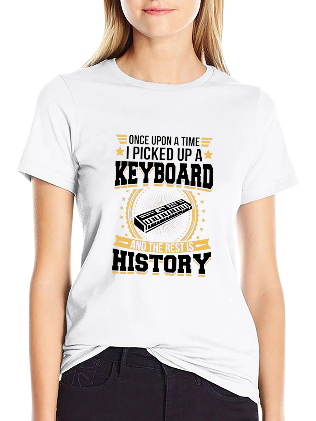 Keyboard History T-Shirt - Musician Apparel