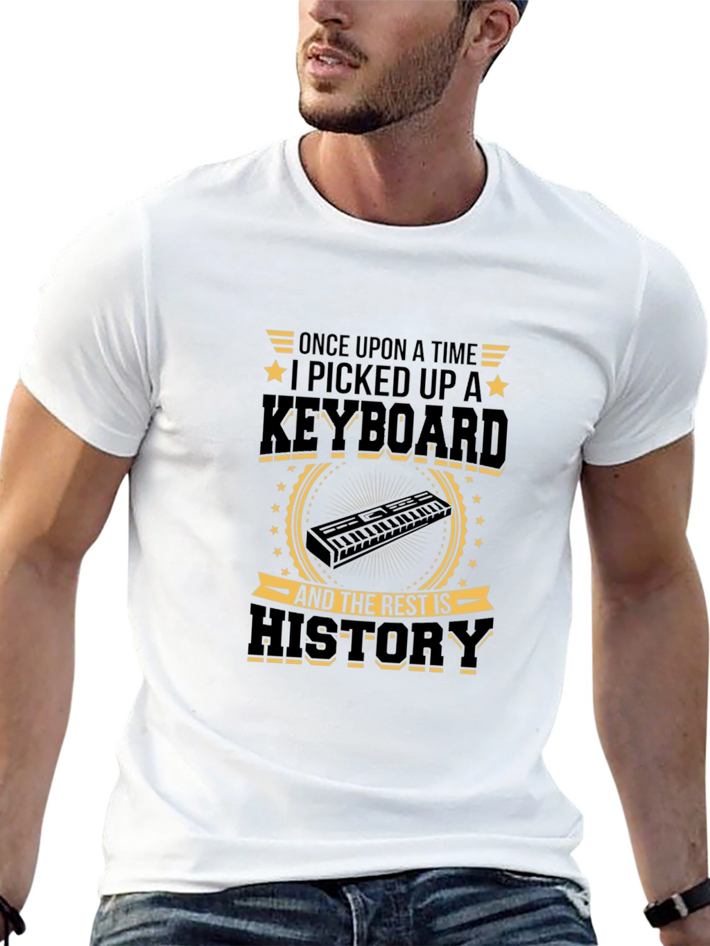 Keyboard History T-Shirt - Musician Apparel