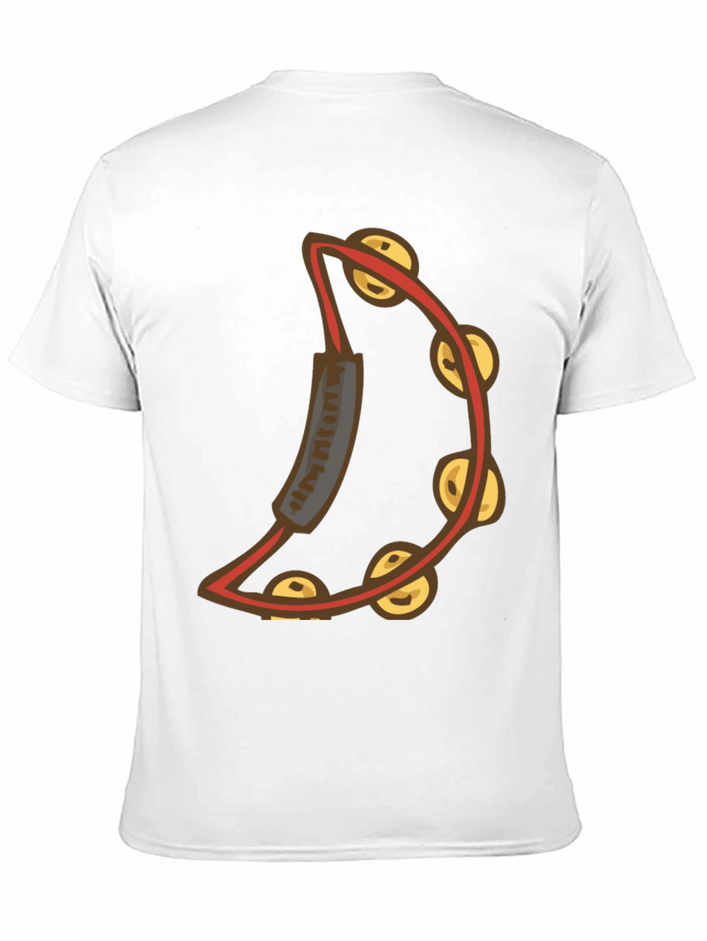 Cool Tambourine Graphic Tee - Black Cotton T-Shirt