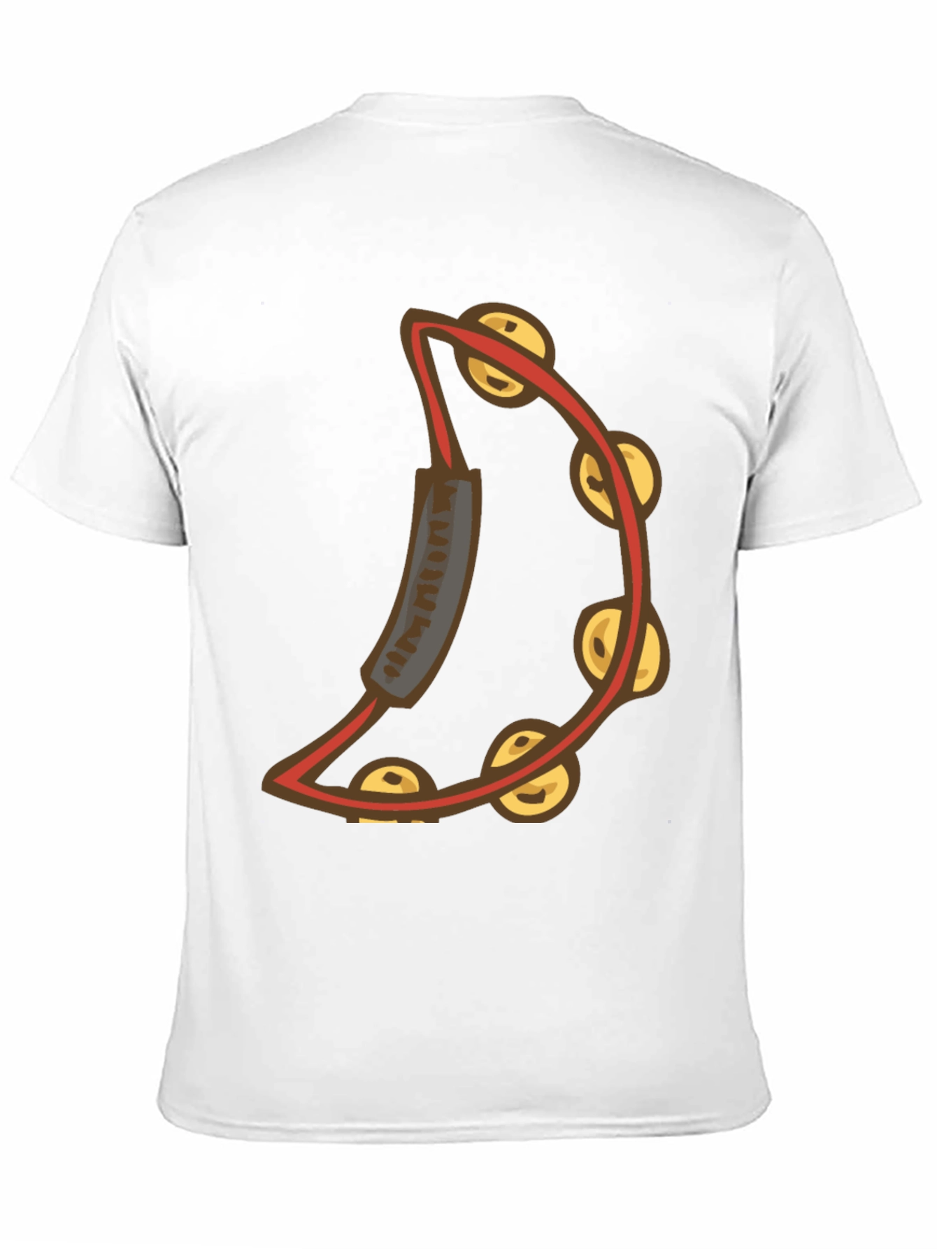 Cool Tambourine Graphic Tee - Black Cotton T-Shirt