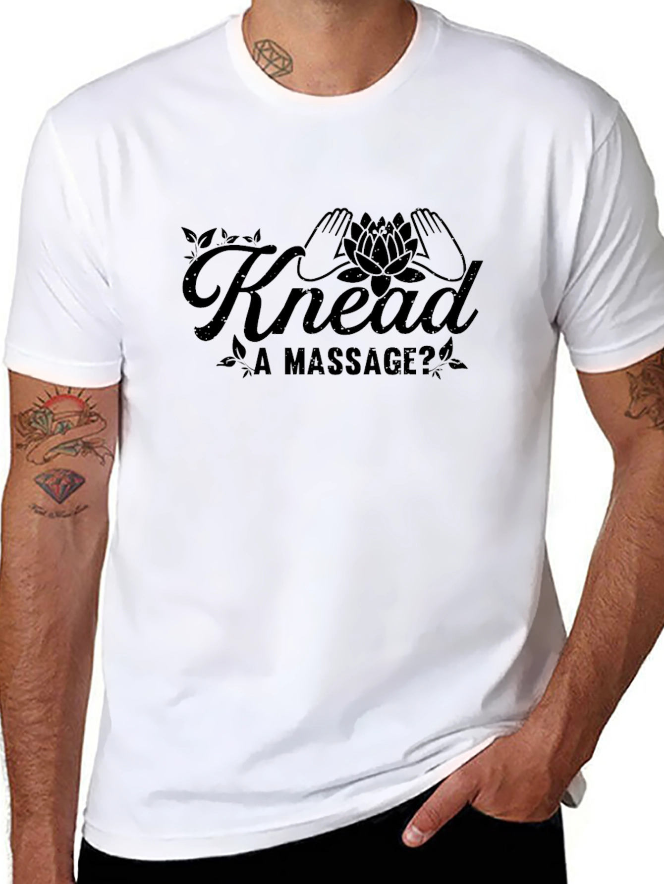 Knead a Massage T-Shirt - Black Graphic Tee