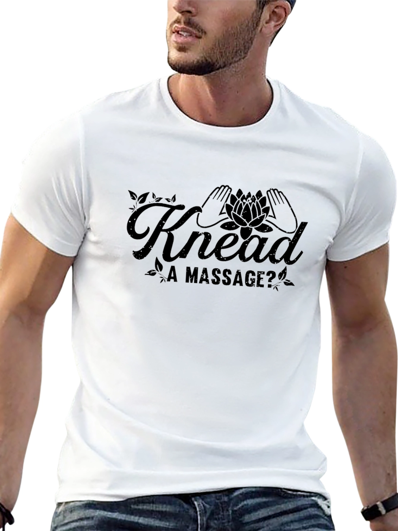 Knead a Massage T-Shirt - Black Graphic Tee
