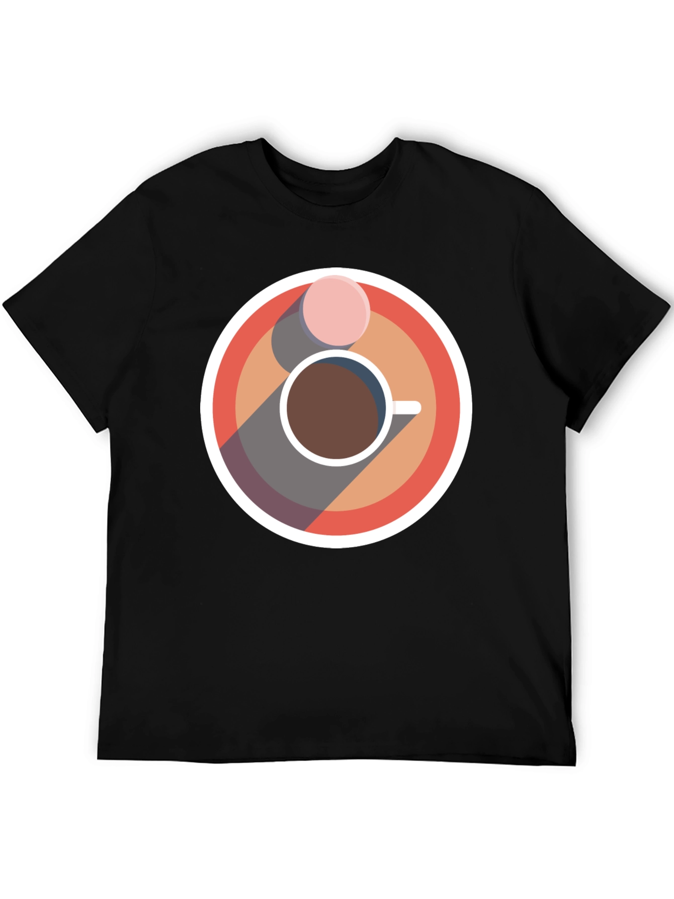 Coffee & Donut Graphic Tee - Cool Casual Style