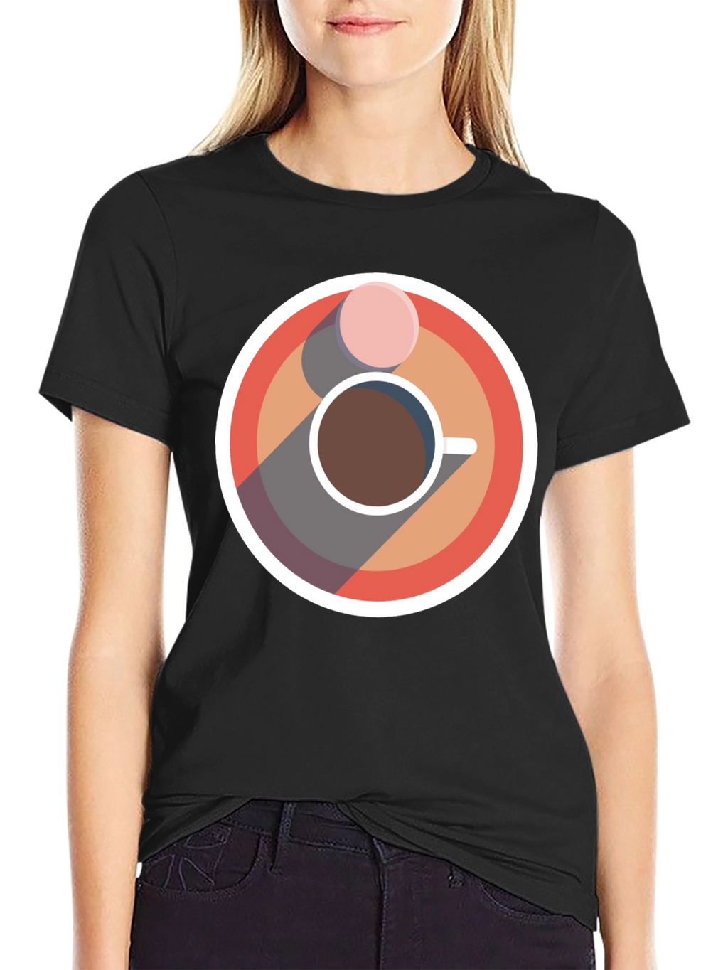 Coffee & Donut Graphic Tee - Cool Casual Style