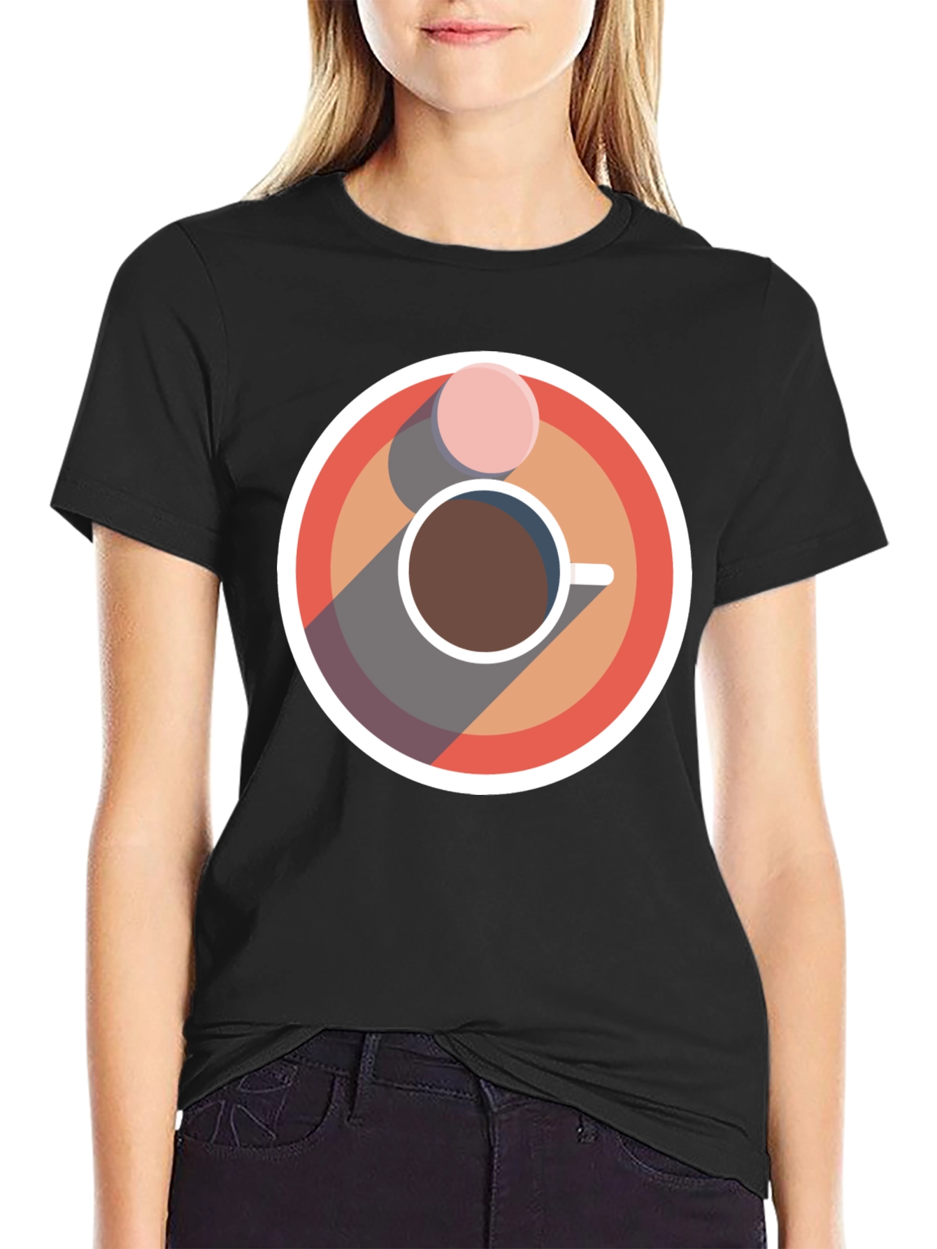 Coffee & Donut Graphic Tee - Cool Casual Style