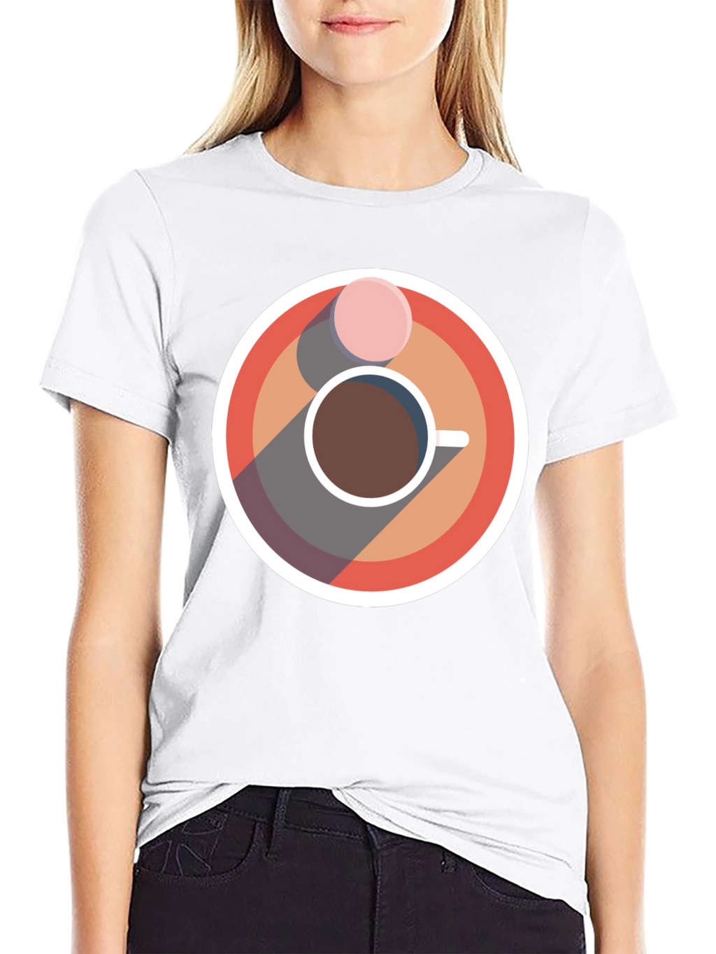 Coffee & Donut Graphic Tee - Cool Casual Style