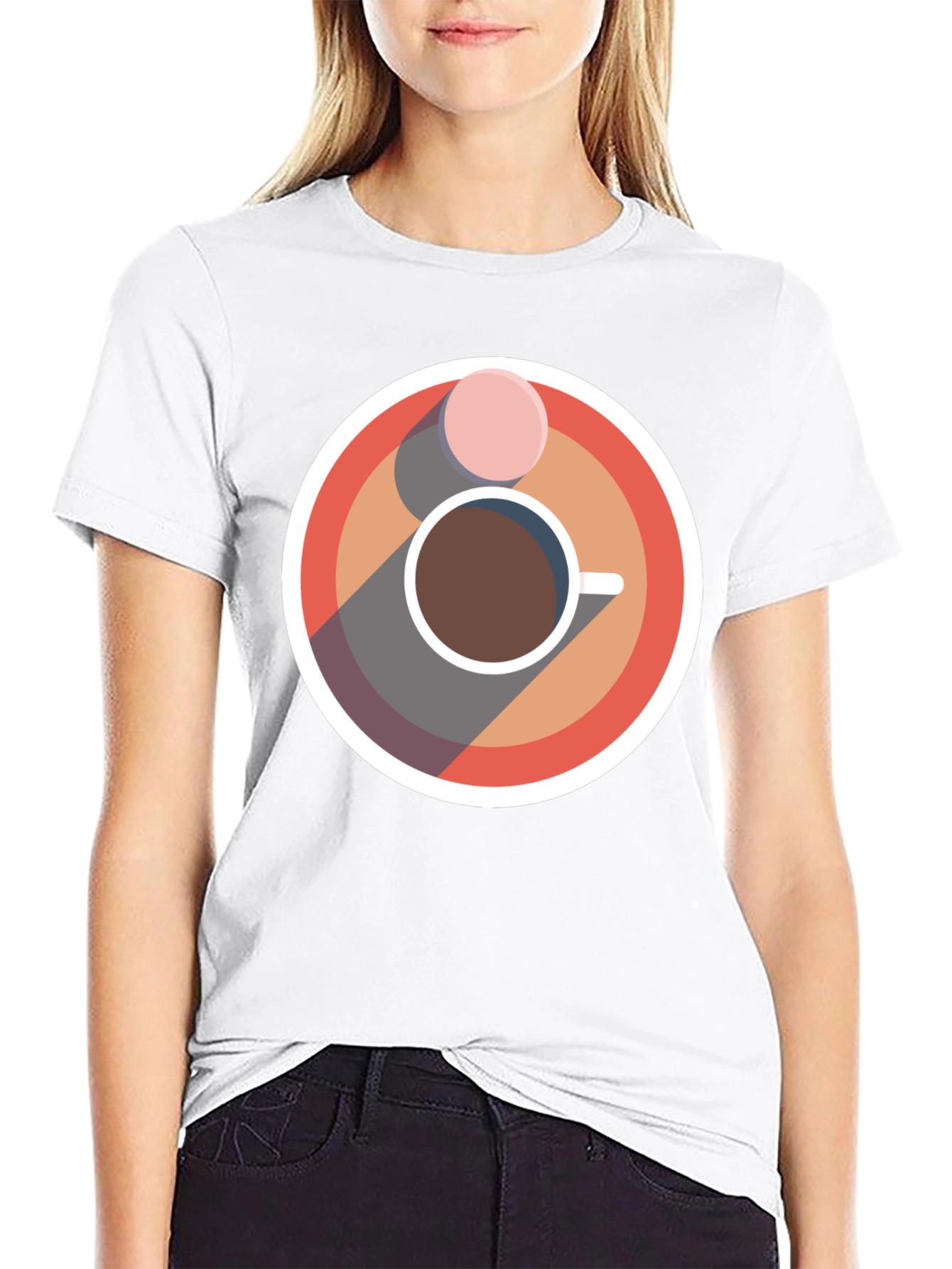 Coffee & Donut Graphic Tee - Cool Casual Style