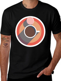 Coffee & Donut Graphic Tee - Cool Casual Style