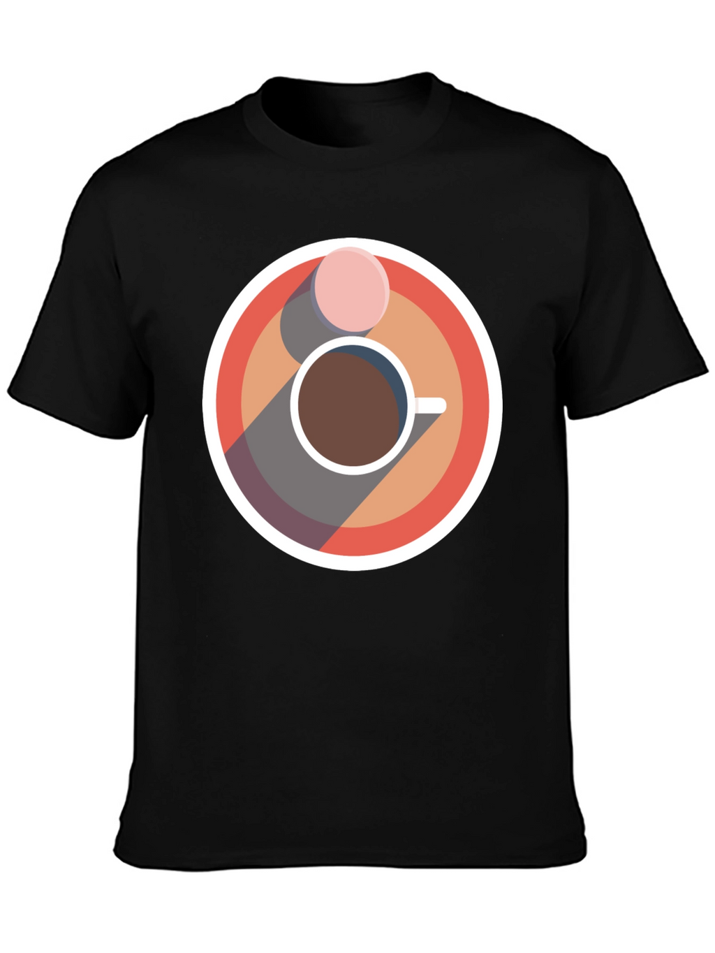 Coffee & Donut Graphic Tee - Cool Casual Style