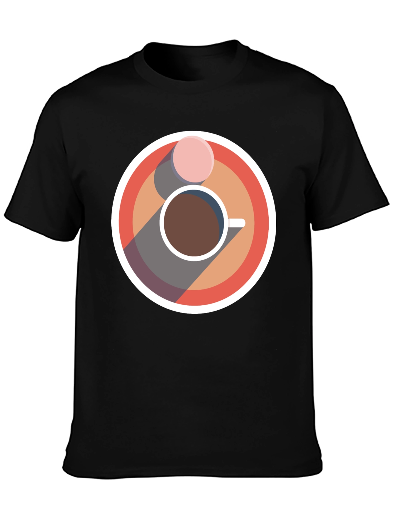 Coffee & Donut Graphic Tee - Cool Casual Style