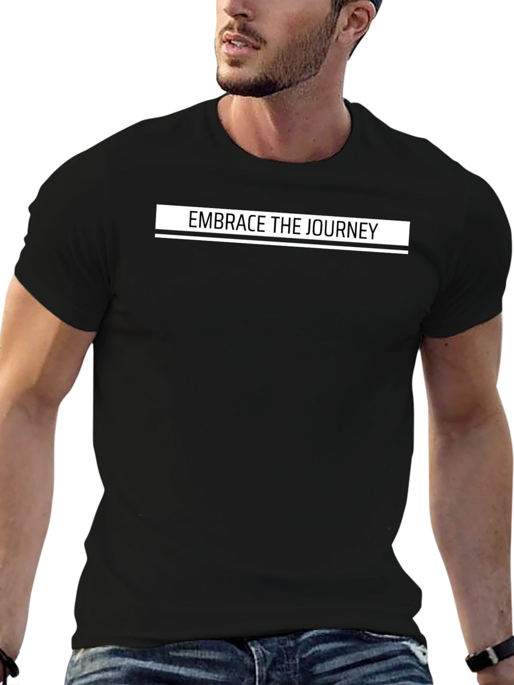 Embrace the Journey Black T-Shirt
