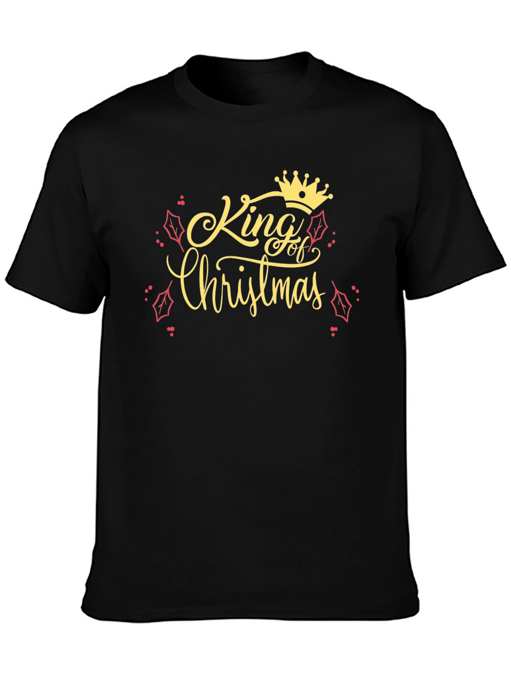 King of Christmas Black T-Shirt