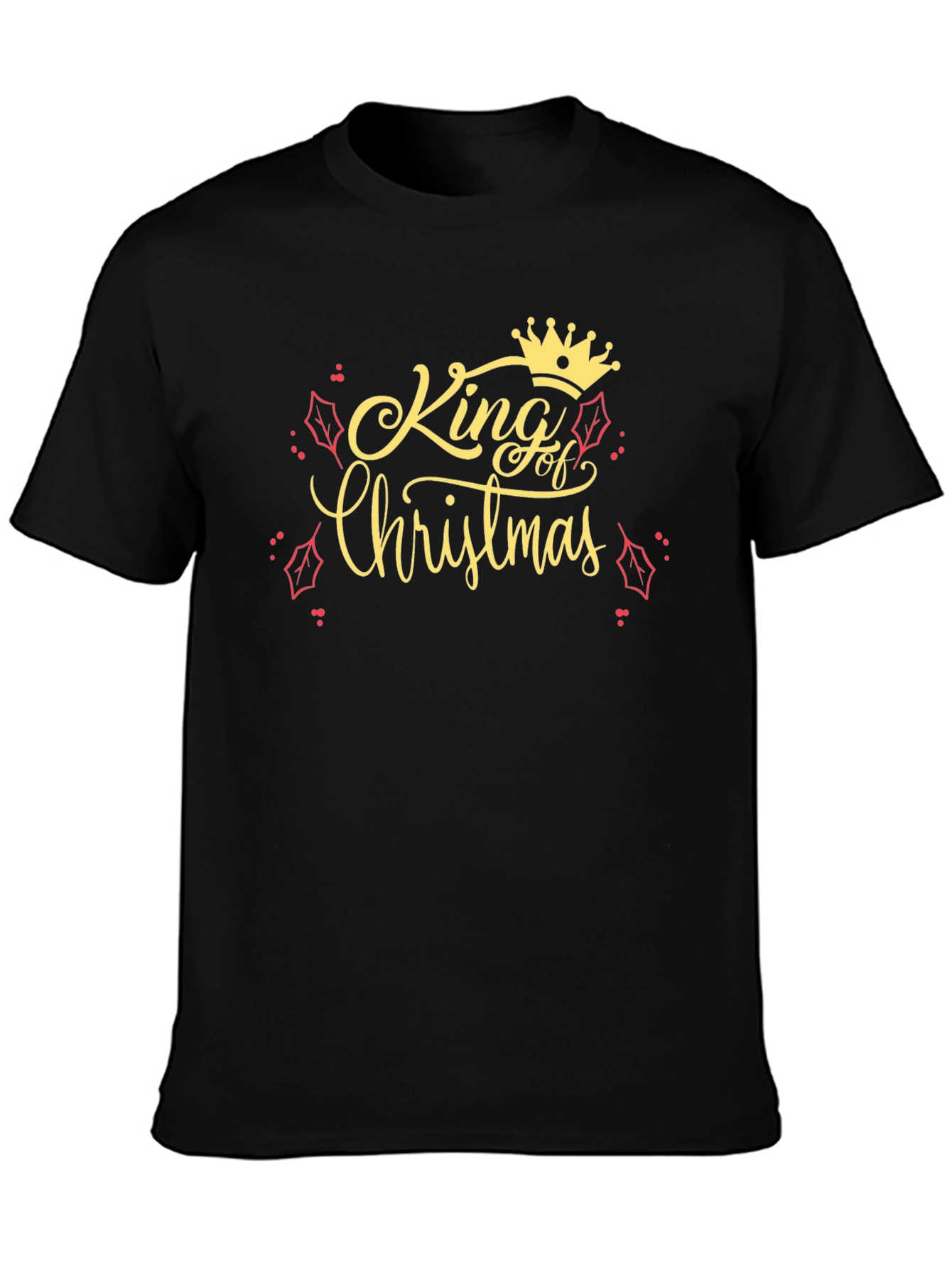 King of Christmas Black T-Shirt