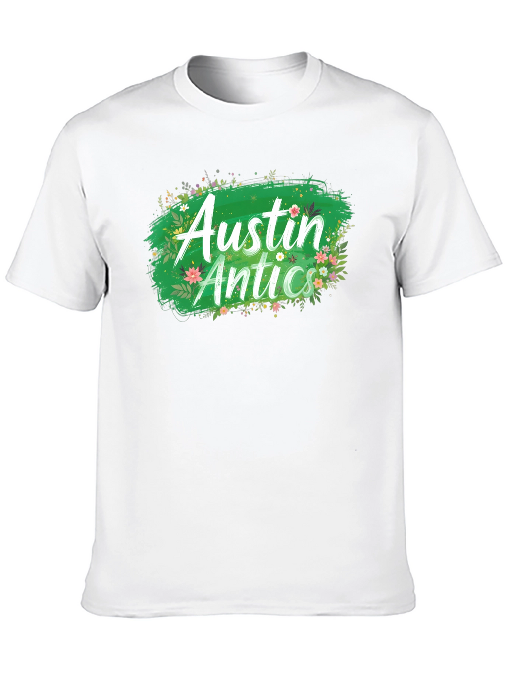Austin Antics Floral Graphic Tee - Black