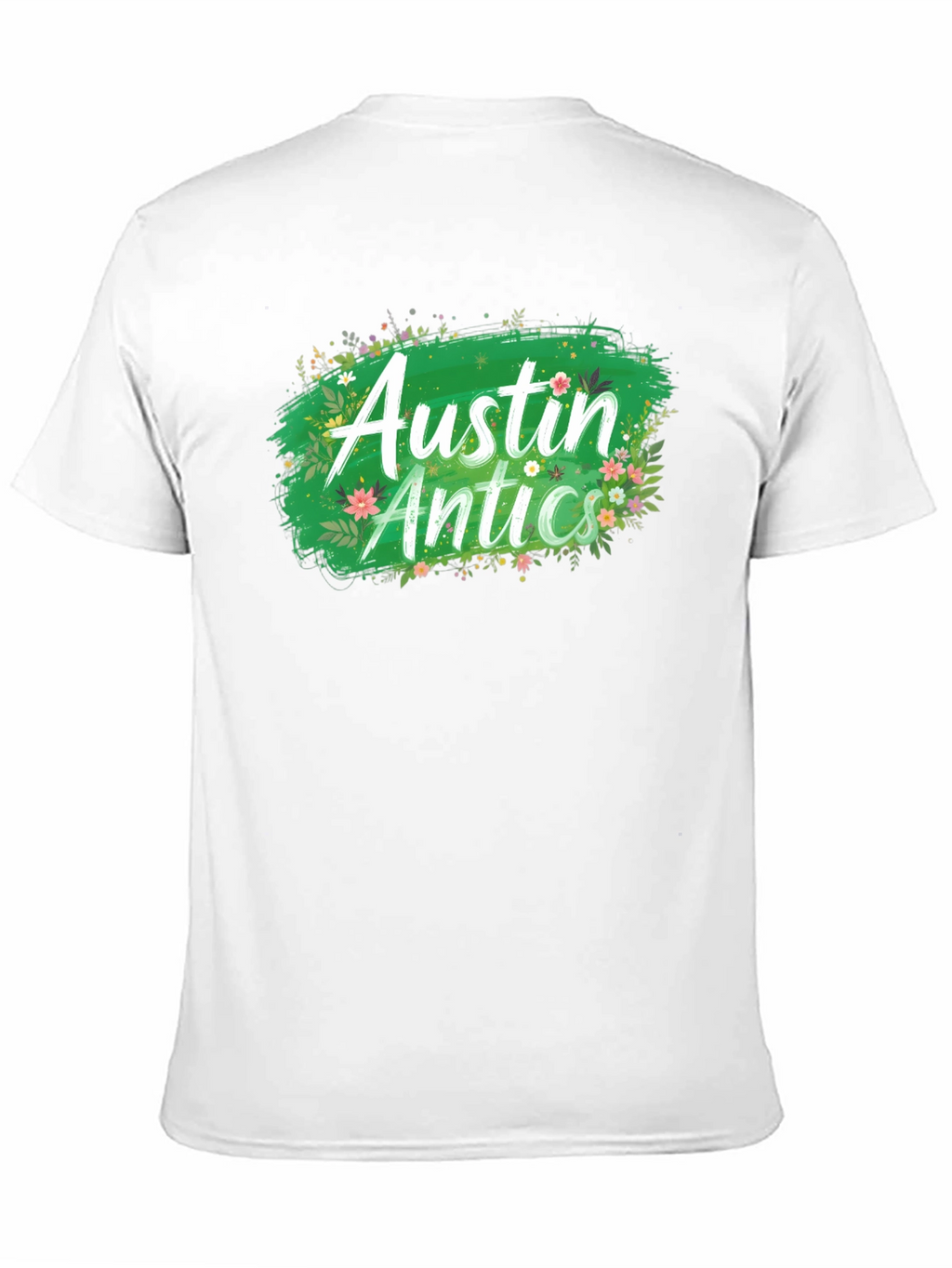 Austin Antics Floral Graphic Tee - Black