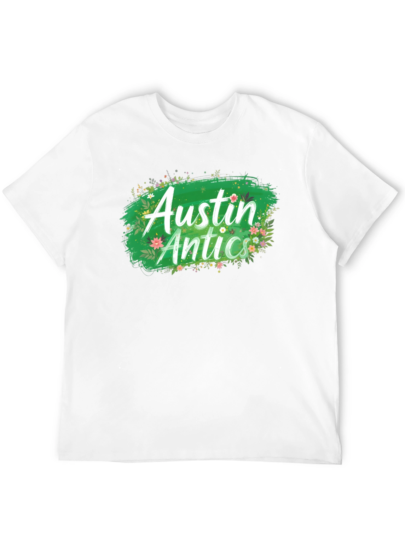 Austin Antics Floral Graphic Tee - Black