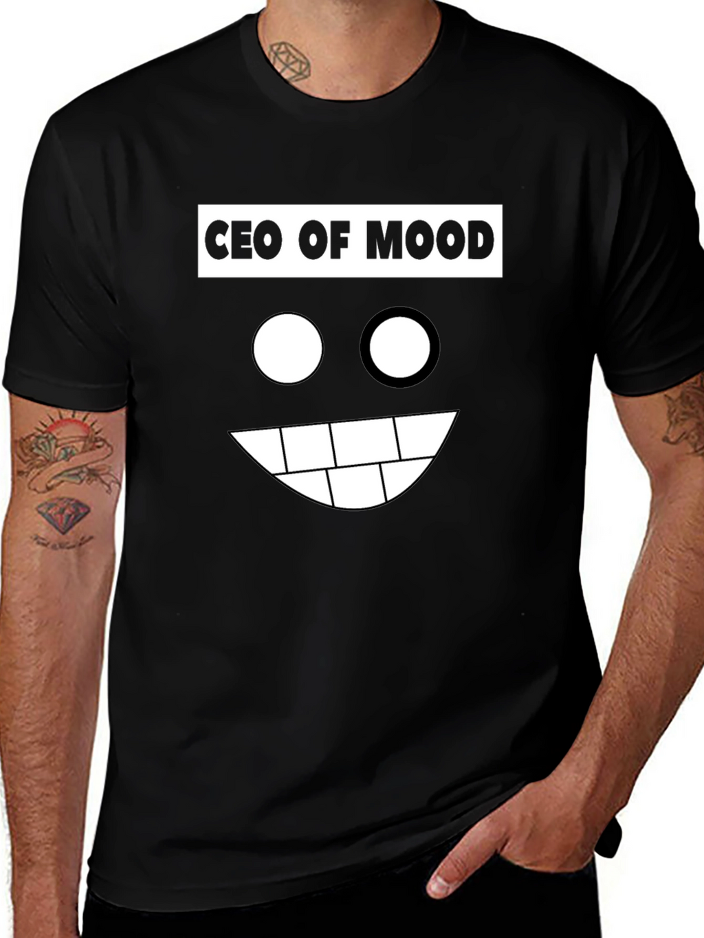 CEO of Mood Black Graphic Tee