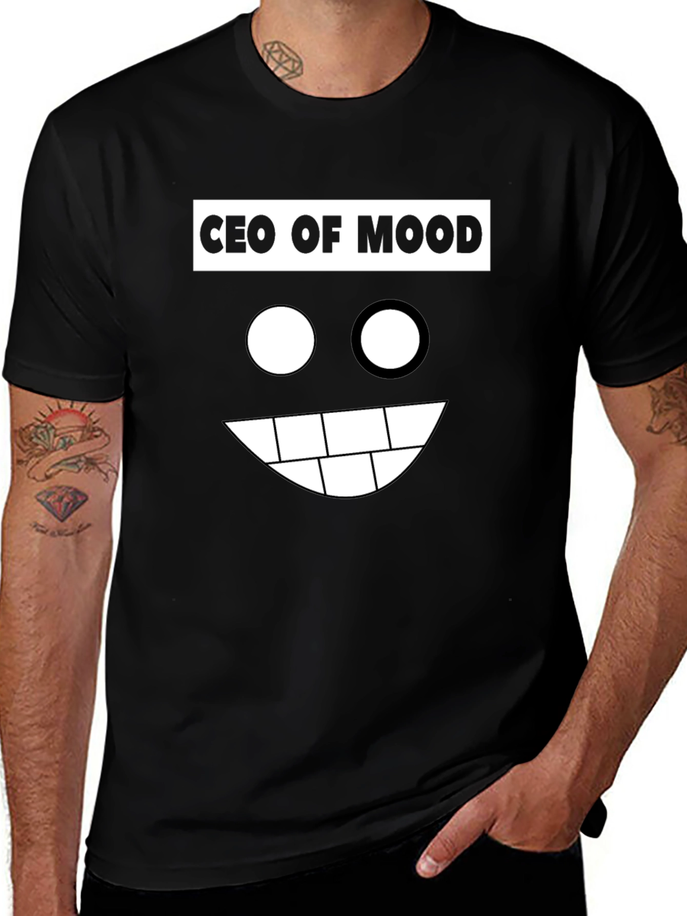 CEO of Mood Black Graphic Tee