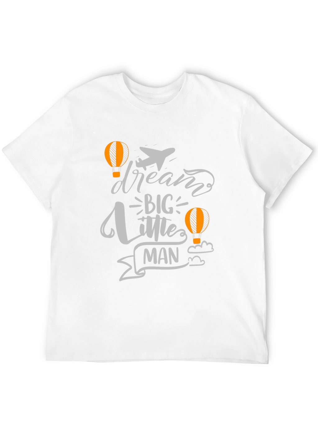 Dream Big Little Man Black Graphic Tee