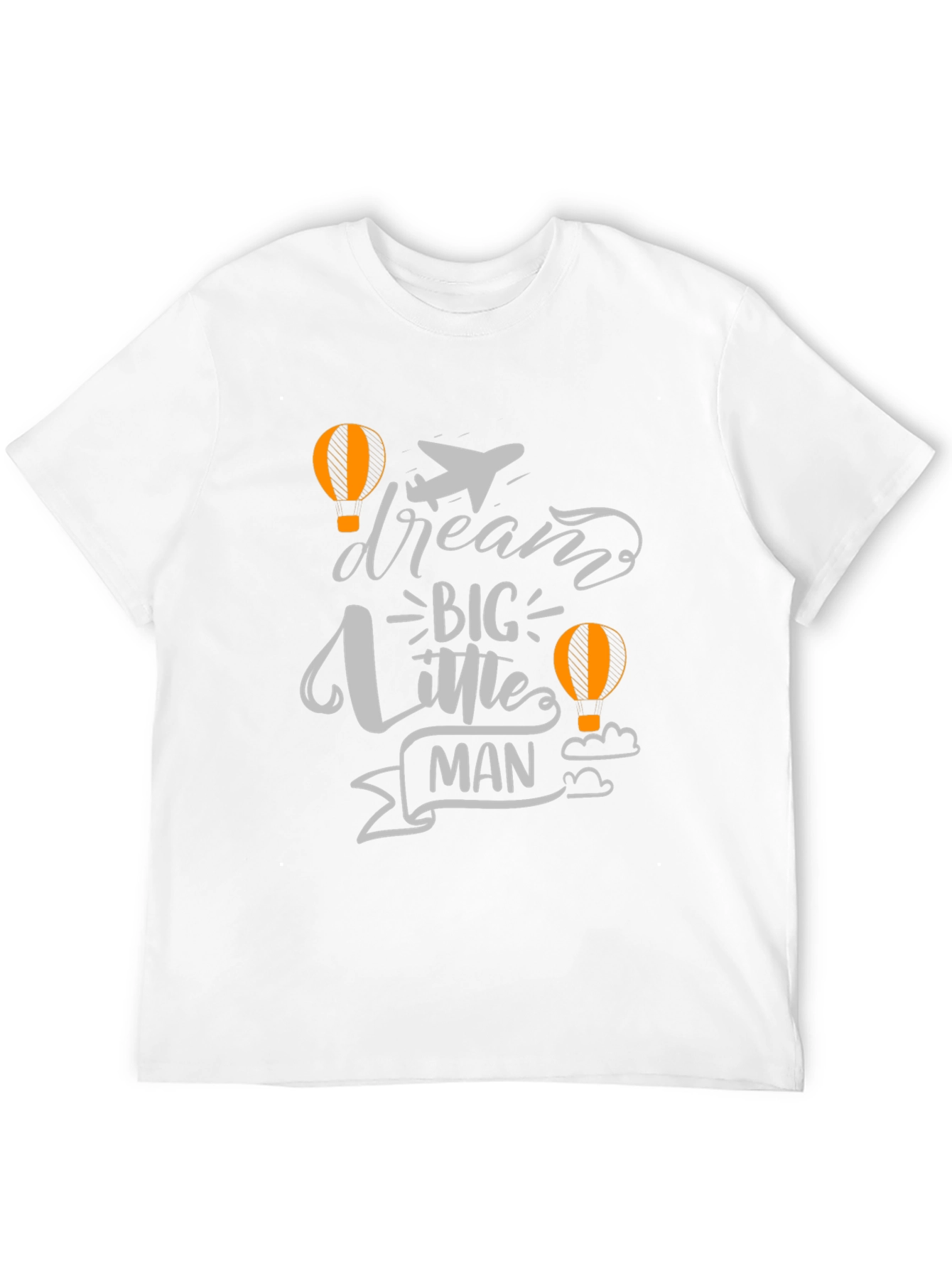 Dream Big Little Man Black Graphic Tee