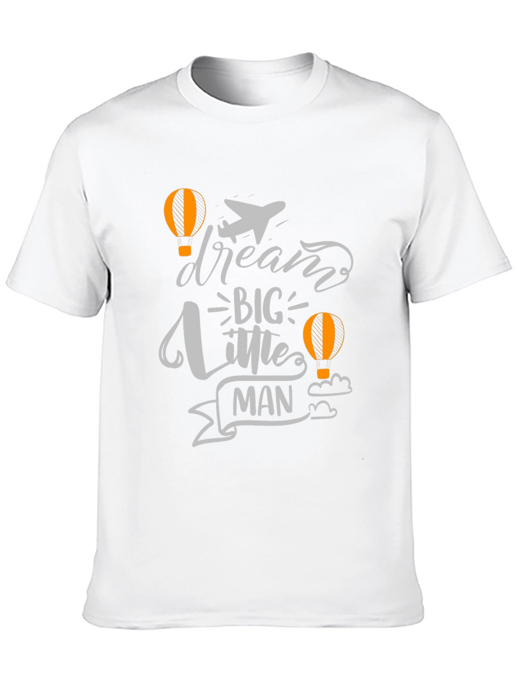 Dream Big Little Man Black Graphic Tee