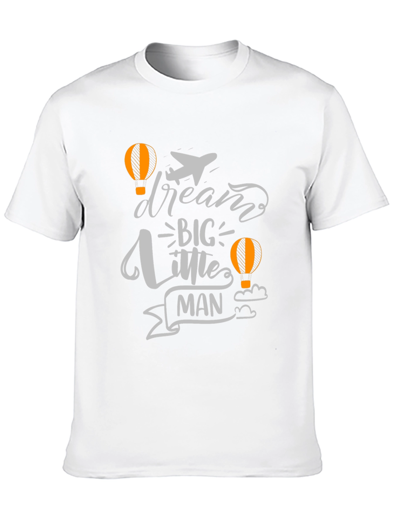 Dream Big Little Man Black Graphic Tee