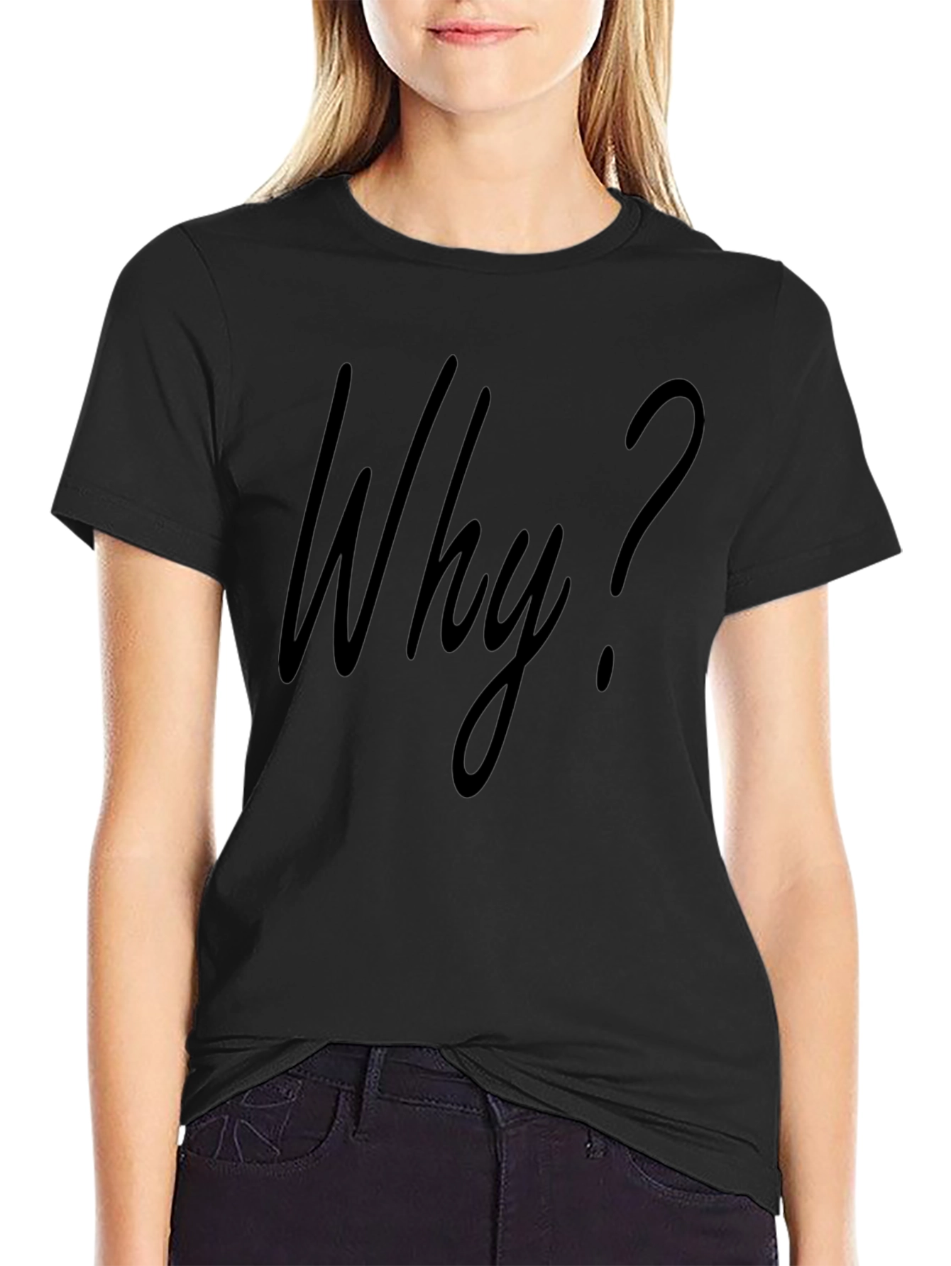 Why? Graphic T-Shirt - Mens Crew Neck Tee