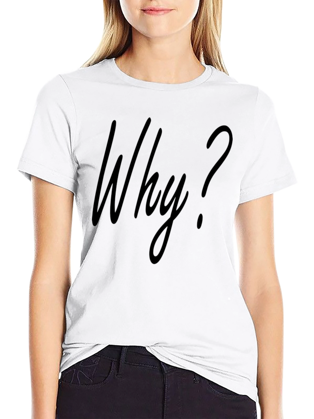 Why? Graphic T-Shirt - Mens Crew Neck Tee