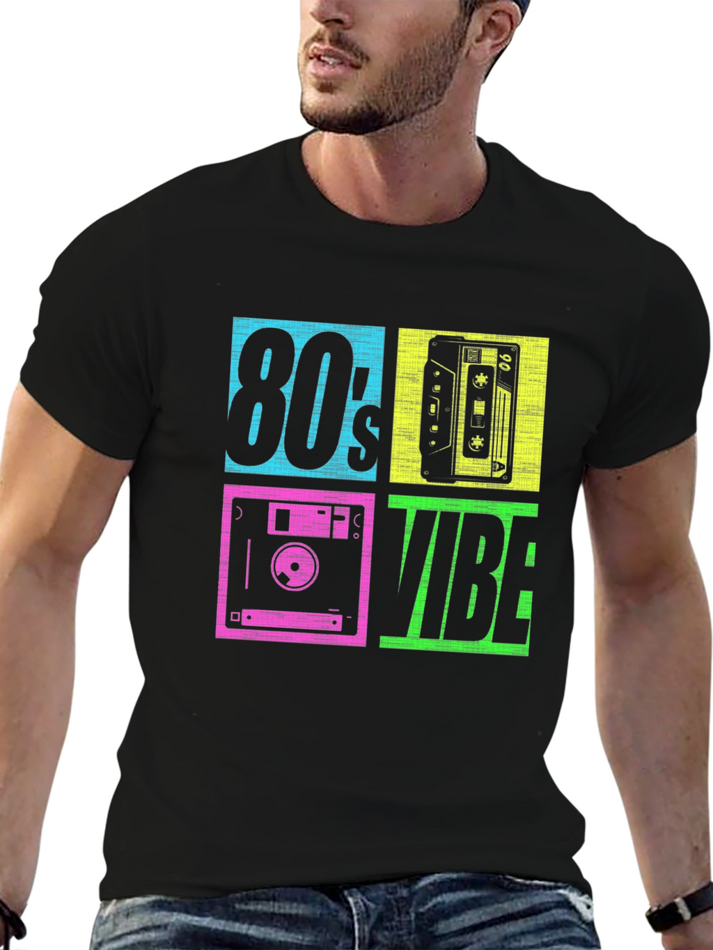 80s Vibe Retro Graphic Tee