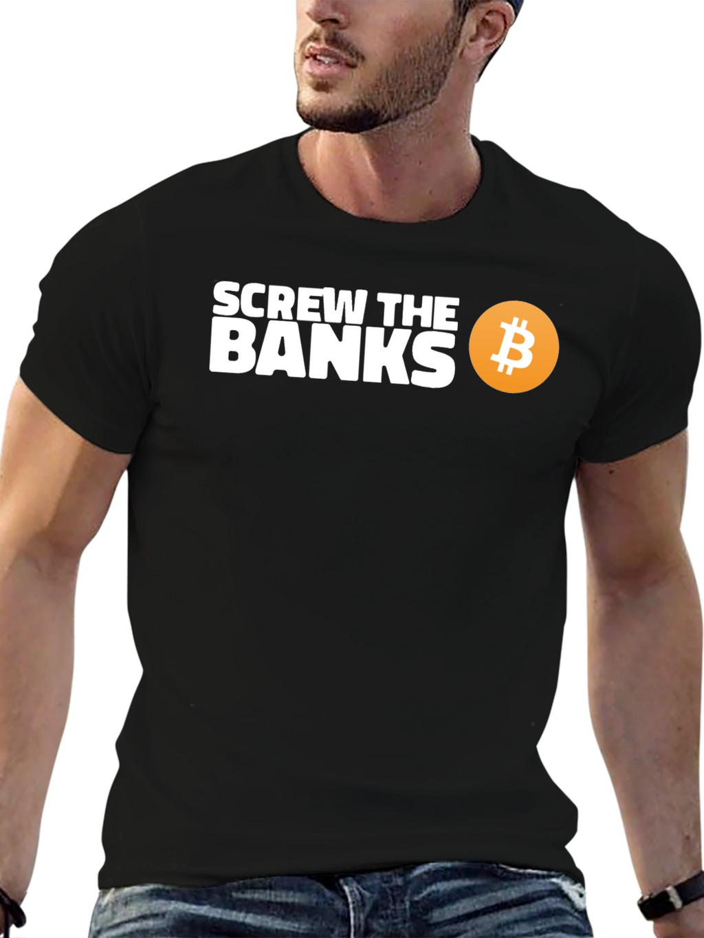 Screw The Banks Bitcoin T-Shirt