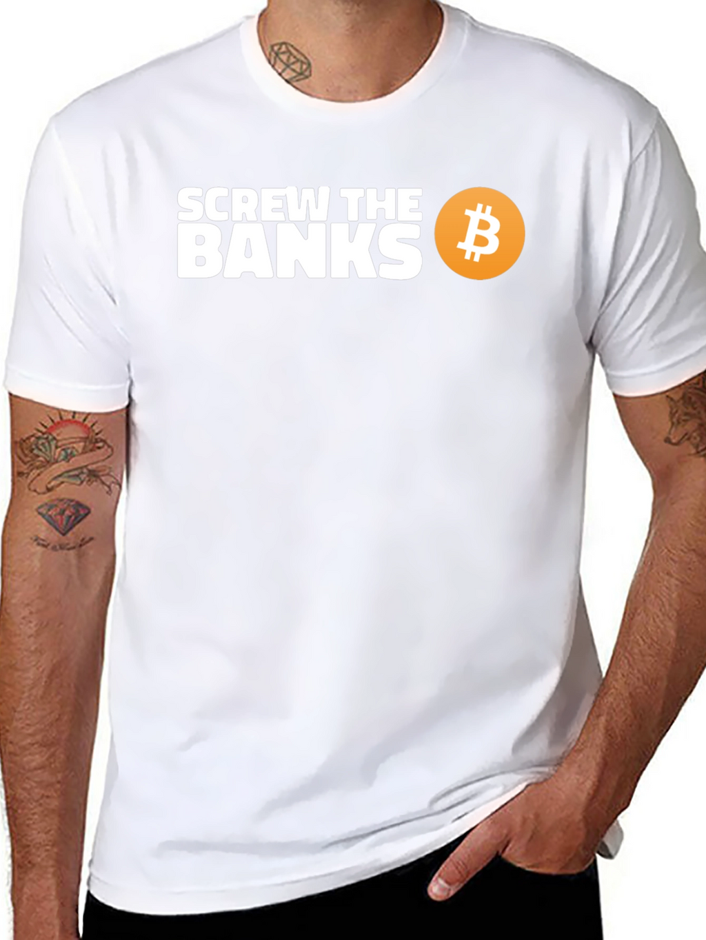 Screw The Banks Bitcoin T-Shirt