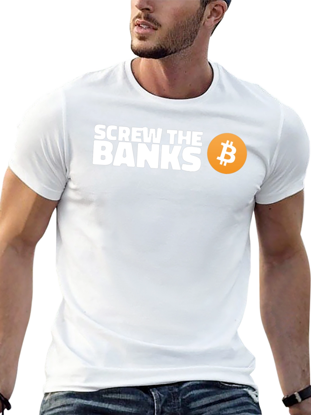 Screw The Banks Bitcoin T-Shirt