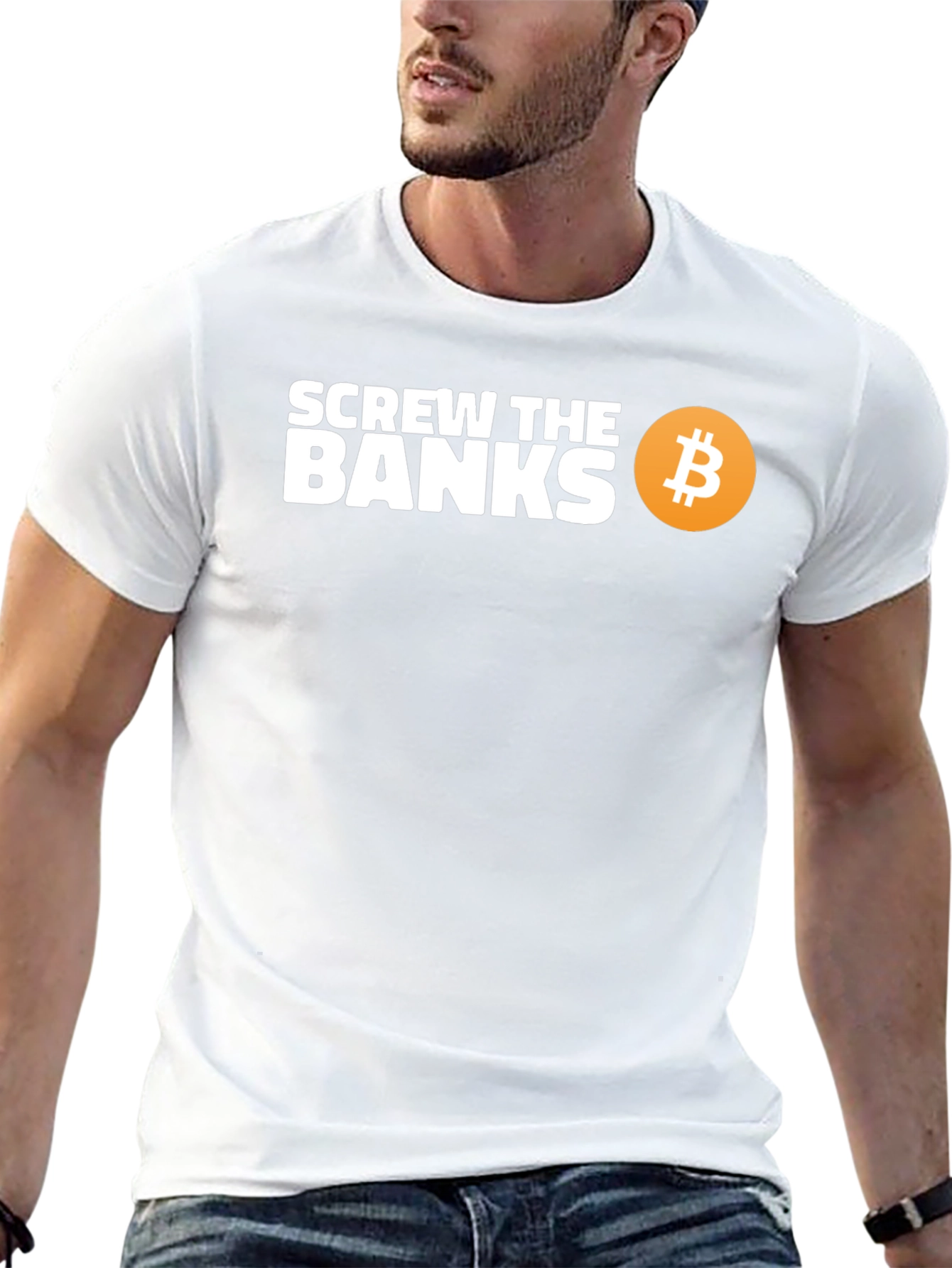 Screw The Banks Bitcoin T-Shirt