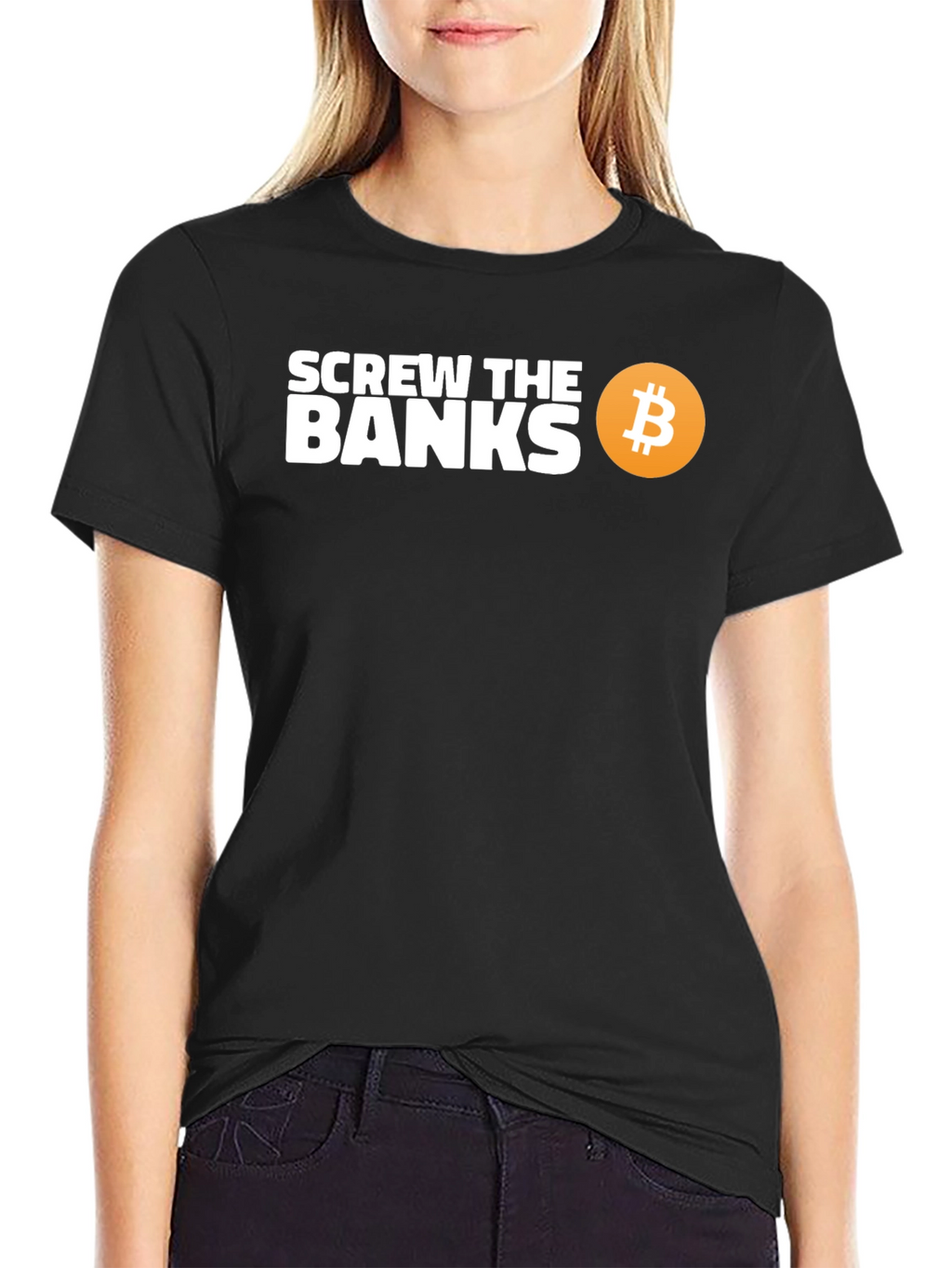 Screw The Banks Bitcoin T-Shirt