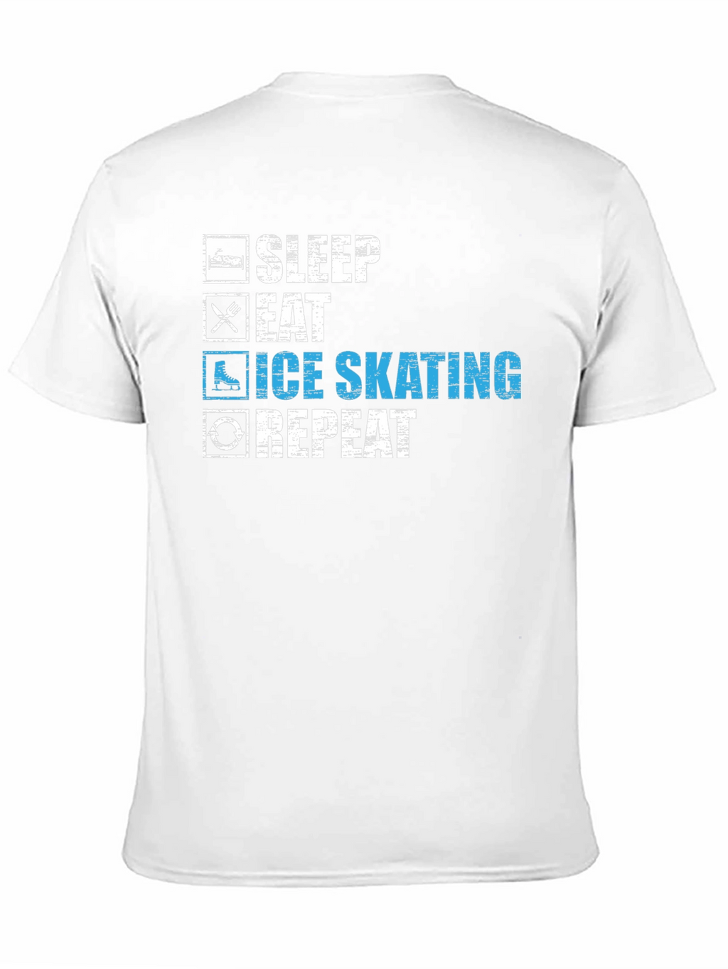 Sleep Eat Ice Skating Repeat Graphic T-Shirt