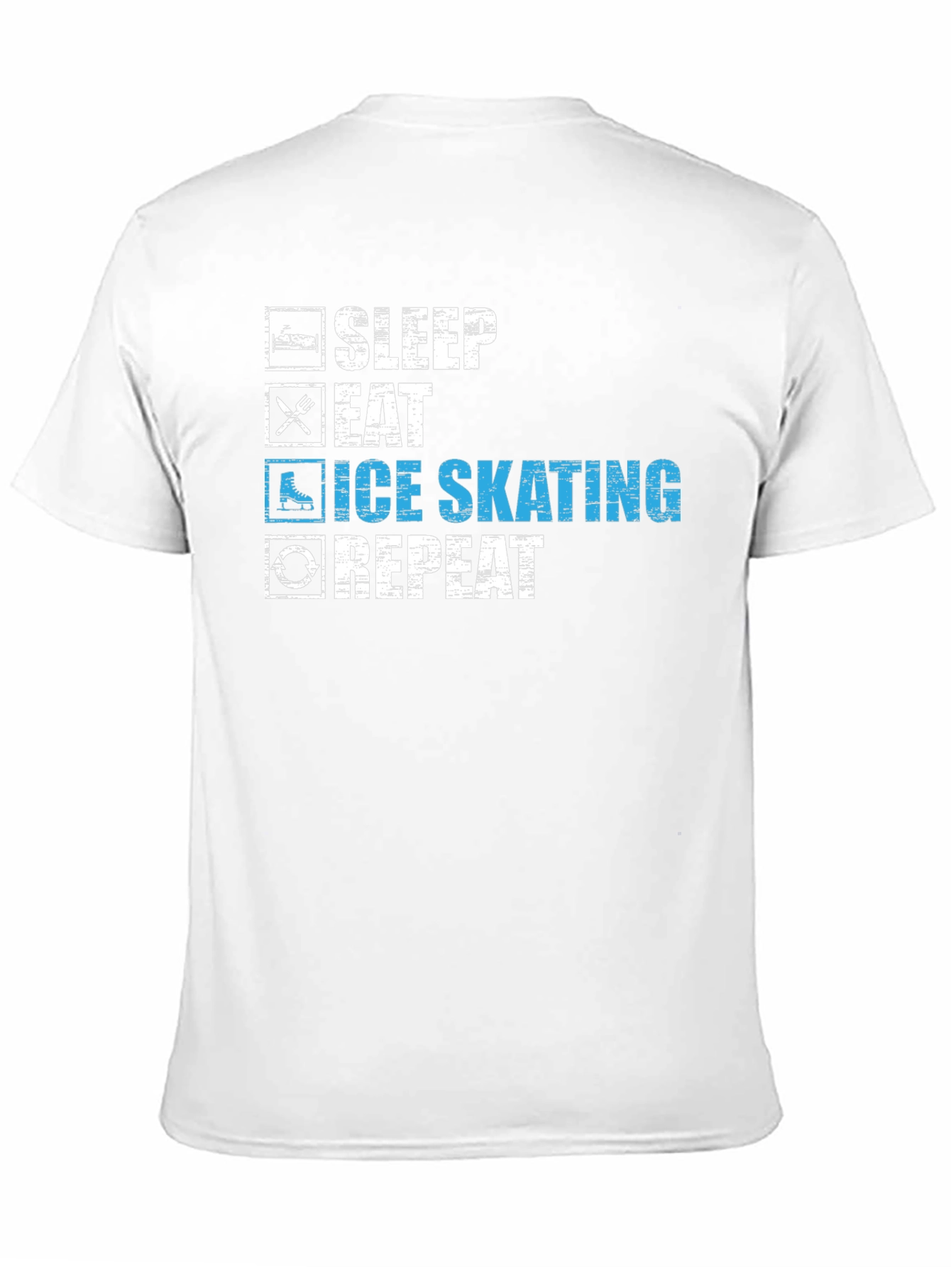 Sleep Eat Ice Skating Repeat Graphic T-Shirt