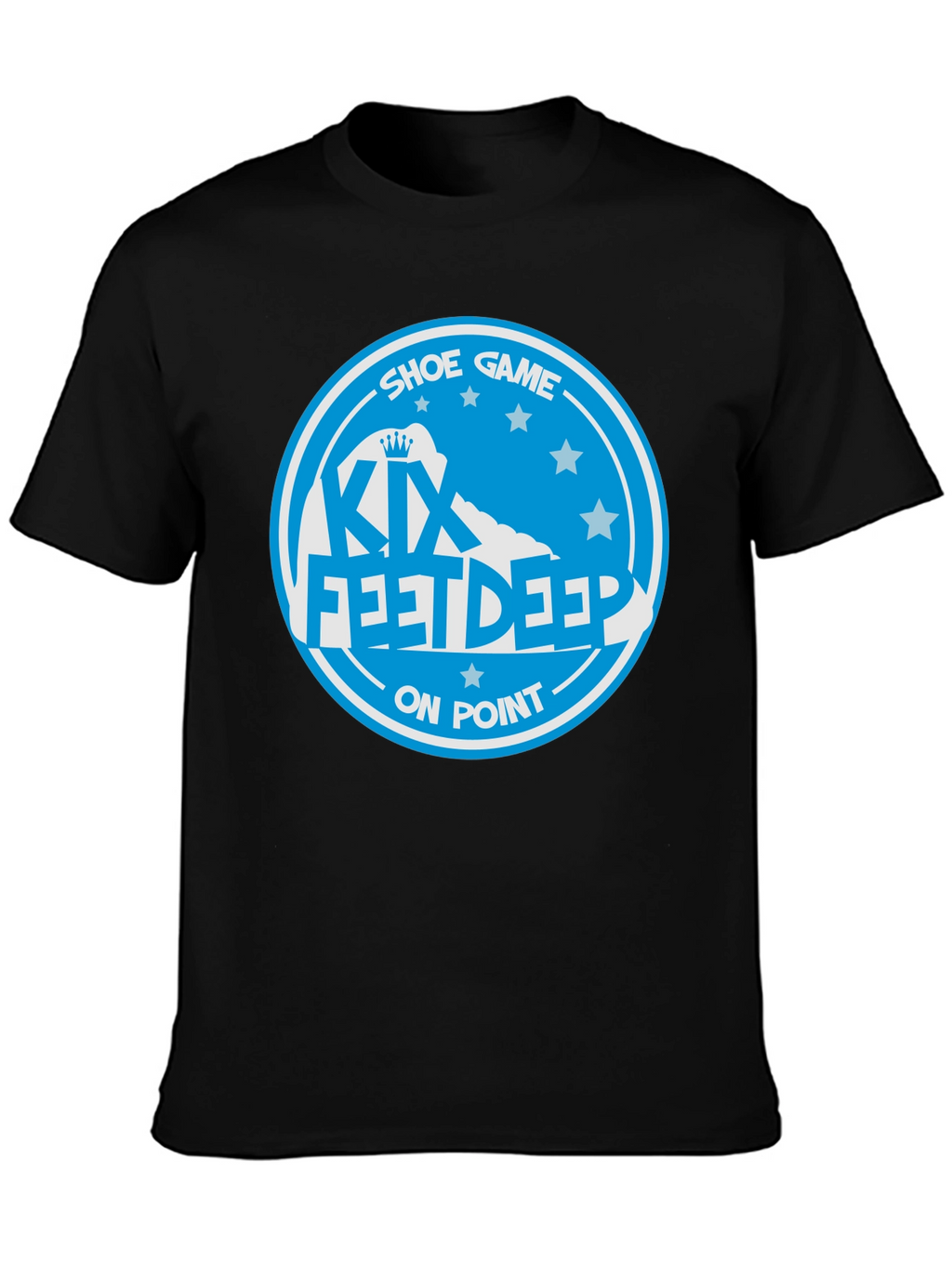 KIX Feet Deep Shoe Game On Point Black T-Shirt