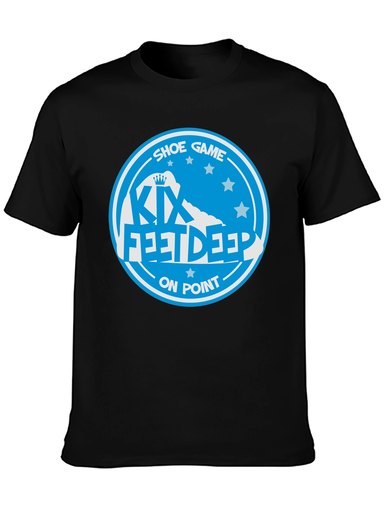 KIX Feet Deep Shoe Game On Point Black T-Shirt
