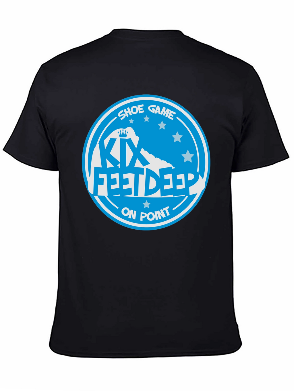 KIX Feet Deep Shoe Game On Point Black T-Shirt