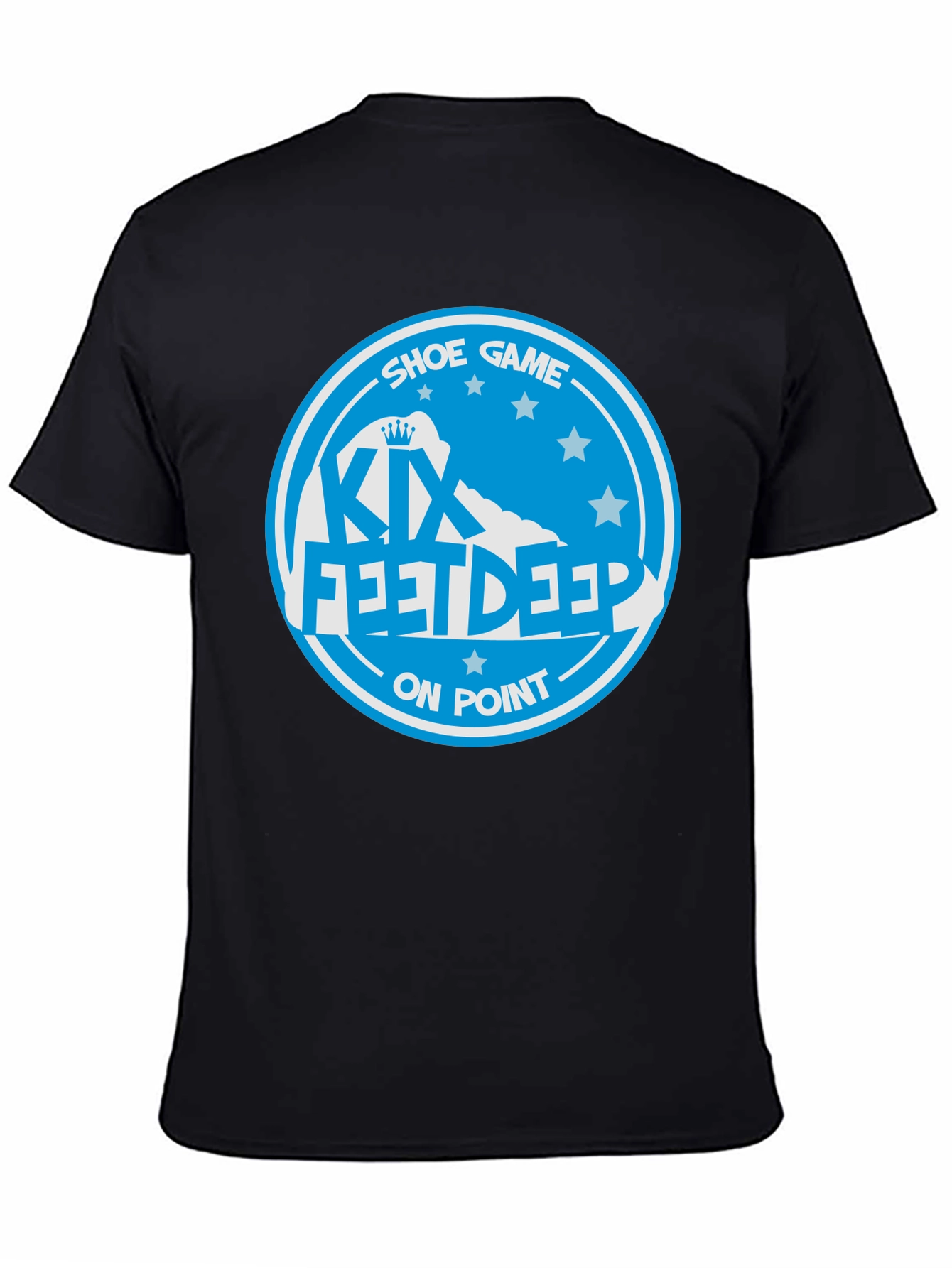 KIX Feet Deep Shoe Game On Point Black T-Shirt