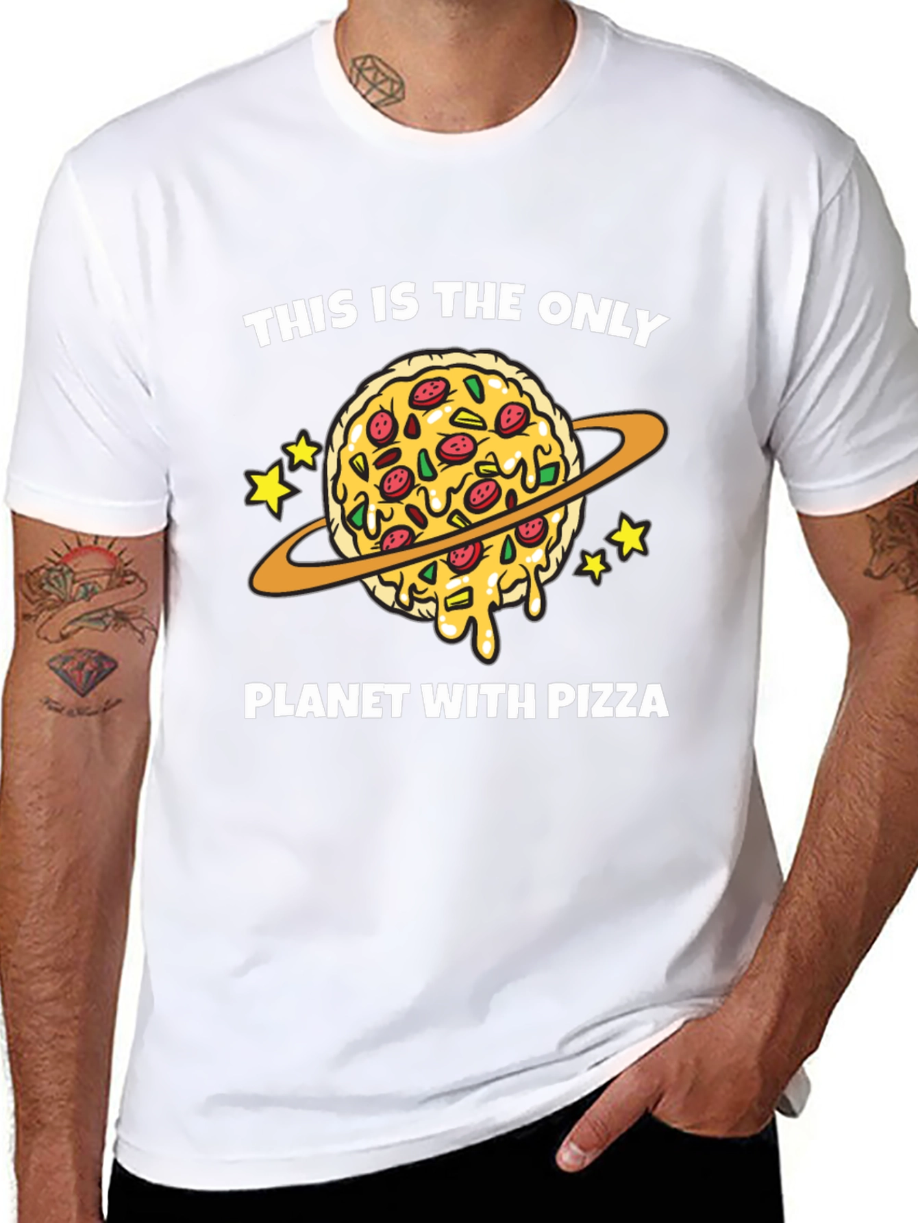 Pizza Planet T-Shirt Funny Space Food Tee