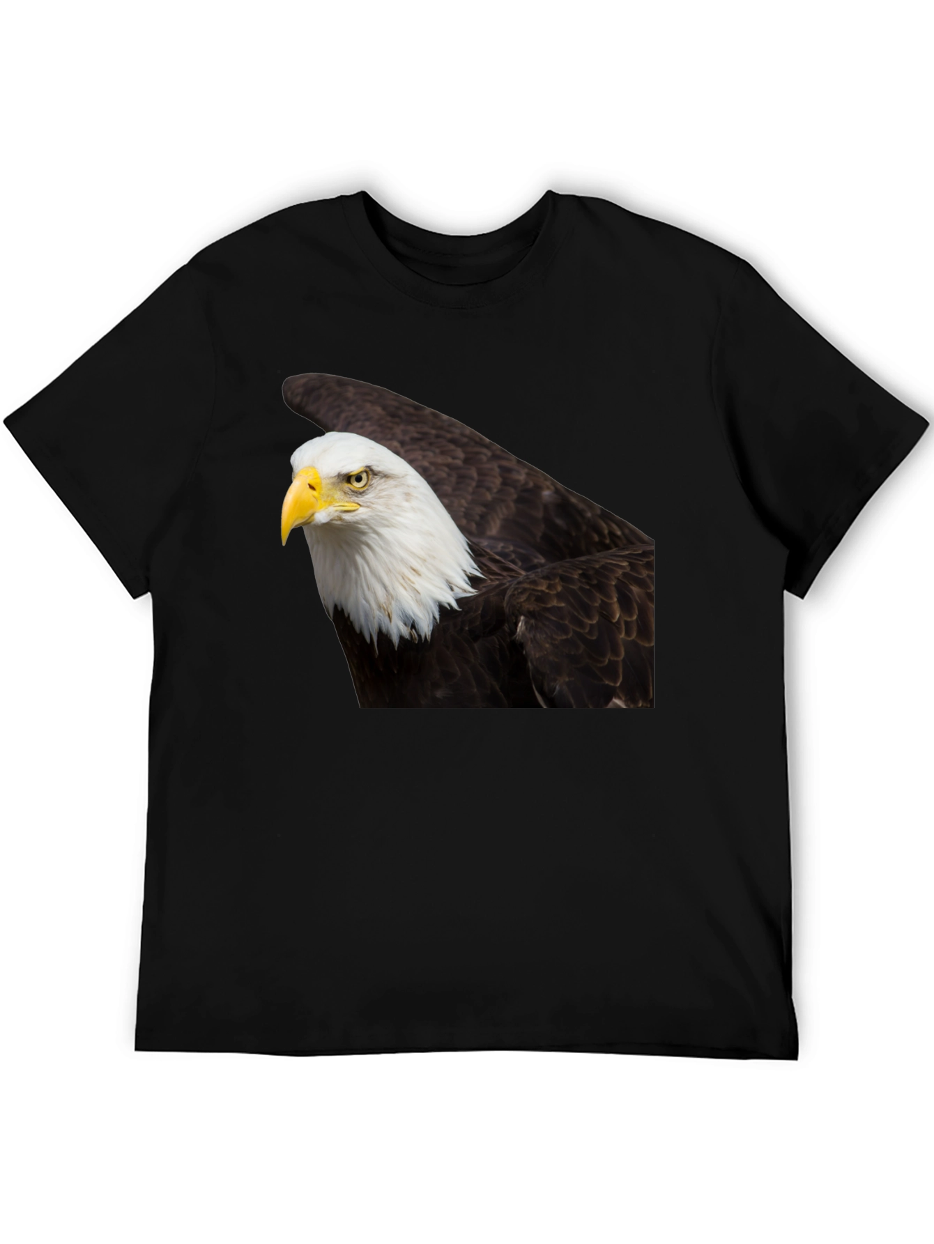Bald Eagle Graphic Tee - Black
