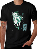Horse Graphic Black T-Shirt