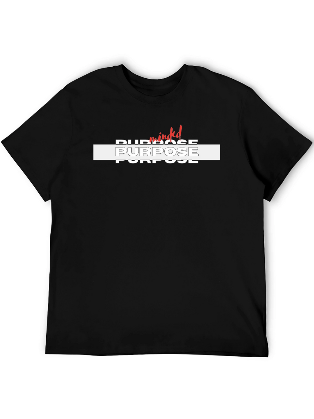 Purpose Minded Graphic Tee - Black