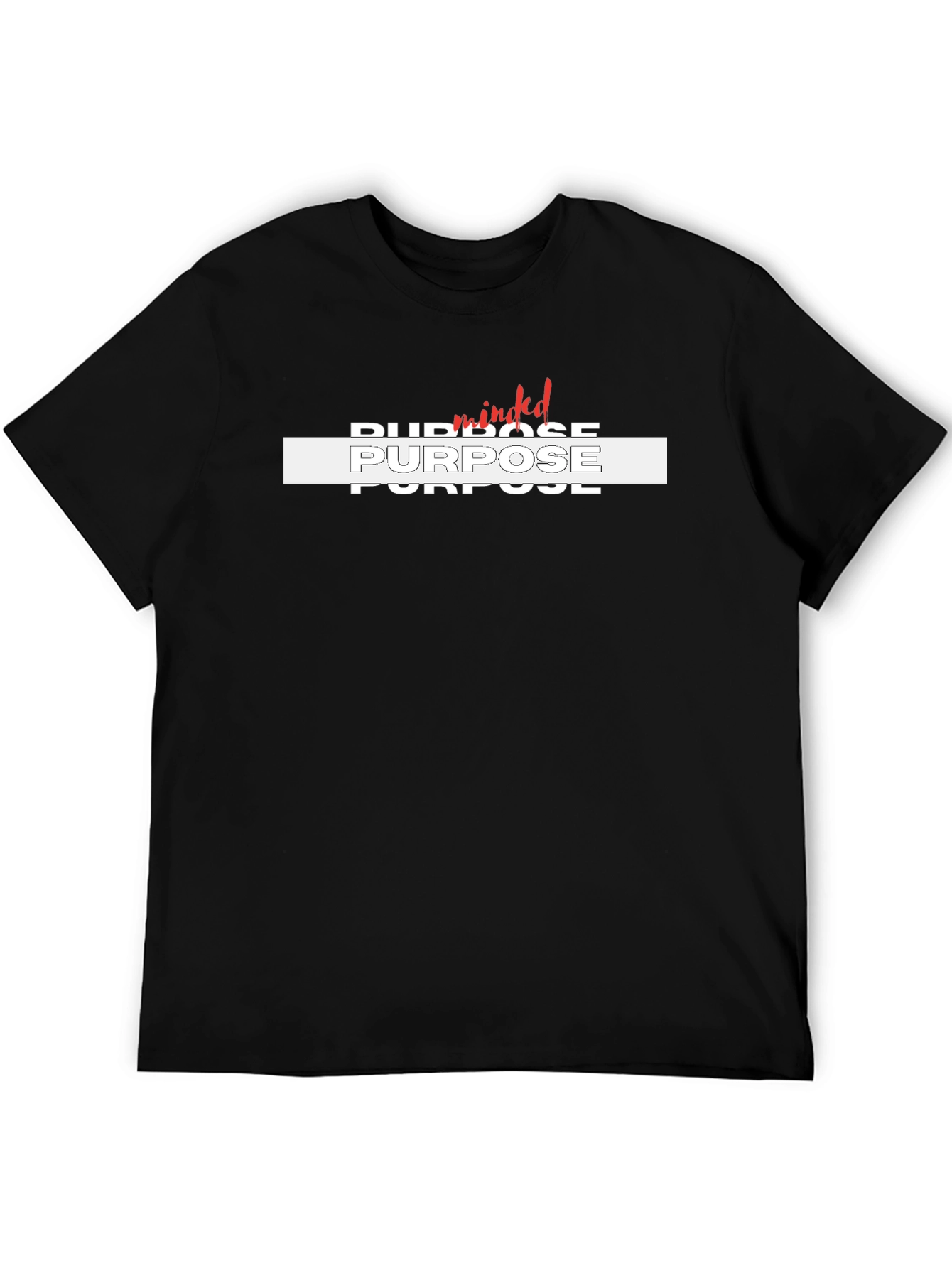 Purpose Minded Graphic Tee - Black